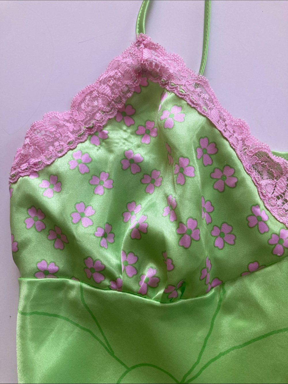 Vintage Disney Thumper Satin Lace Camisole Top Sz S - Picture 8 of 16